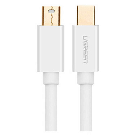 Кабель Mini DisplayPort - Mini DisplayPort (папа - папа) длина 2 м версия 1.2 Ugreen MD111 белый