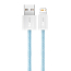 Кабель Type-C - Lightning для зарядки 2 м 20W плетеный Baseus Dynamic (быстрая зарядка PD) голубой
