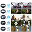 Объектив для телефона универсальный 10-в-1: Telephoto 2X, Fisheye, Wide-Angle, Macro и 6 фильтров Apexel APL-DG10