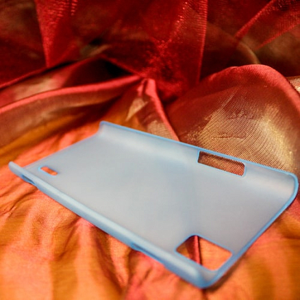 Чехол для Huawei Ascend P2 пластиковый, синий