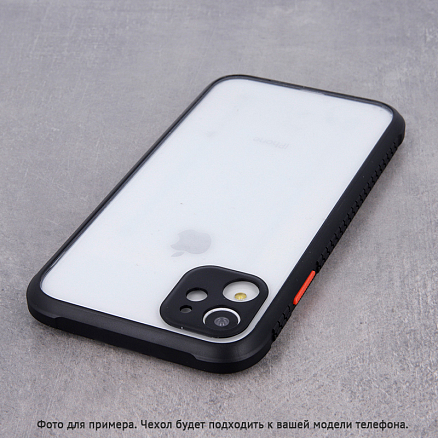 Чехол для iPhone 12 Pro Max гибридный GreenGo Defender Hybrid прозрачно-черный