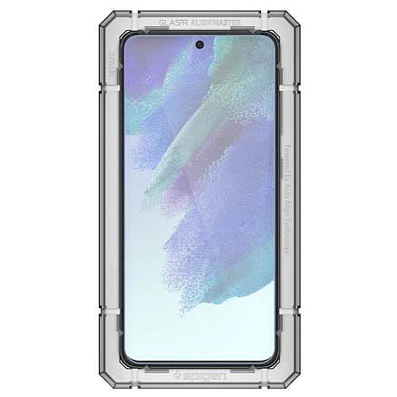 Защитное стекло для Samsung Galaxy S21 FE на экран противоударное Spigen Glas.tR AlignMaster прозрачное 2 шт.