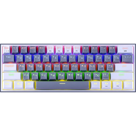 Клавиатура Redragon Fizz механическая с подсветкой серо-белая