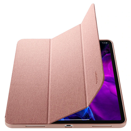 Чехол для iPad Pro 12.9 2018, 2020 книжка Spigen Urban Fit розовый