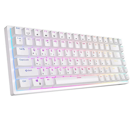 Клавиатура беспроводная Bluetooth Royal Kludge RK84 RK Red механическая с подсветкой игровая белая