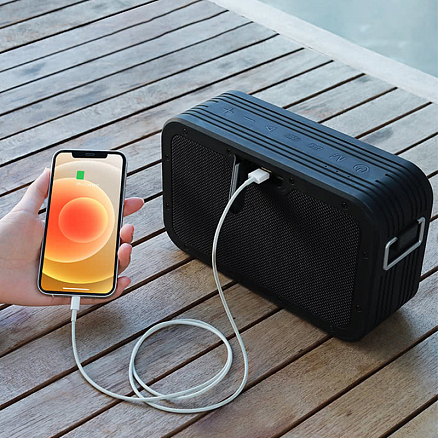 Портативная колонка Tronsmart Force Max с защитой от воды, поддержкой MicroSD карт и аккумулятором черная