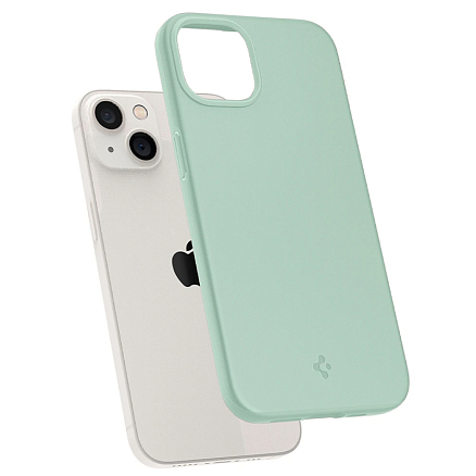 Чехол для iPhone 13 mini пластиковый тонкий Spigen Thin Fit мятный