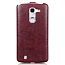 Чехол для LG G Pro 2 кожаный - блокнот iMuca Concise бордовый
