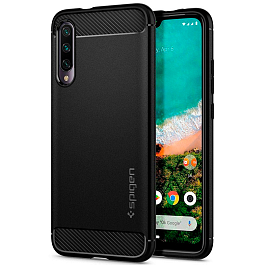 Чехол для Xiaomi Mi A3, Mi CC9e гелевый Spigen SGP Rugged Armor черный