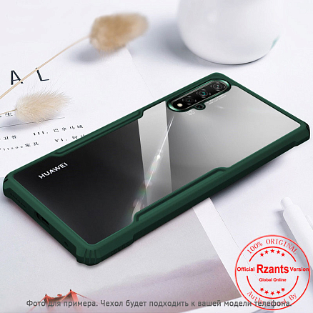 Чехол для Huawei P40 Lite гибридный Rzants Beetle зеленый