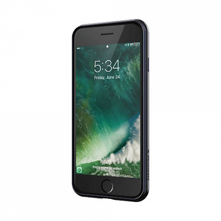 Чехол для iPhone 7, 8 гелевый SwitchEasy Flash прозрачный синий