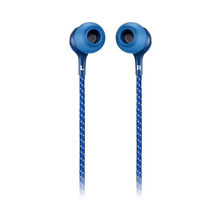 Наушники беспроводные Bluetooth JBL Live 200BT вакуумные с микрофоном и пультом синие