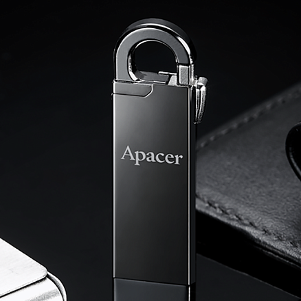 Флешка Apacer AH15A 128GB USB 3.1 Gen 1 металл темно-серая