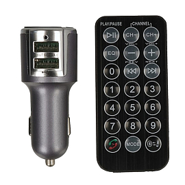 FM модулятор (трансмиттер) автомобильный Forever TR-340 с Bluetooth, двумя USB и пультом
