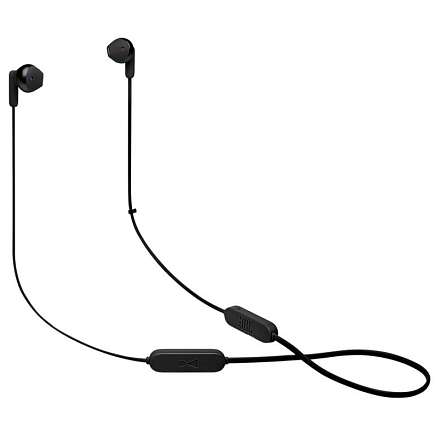 Наушники беспроводные Bluetooth JBL Tune 215BT вкладыши с микрофоном и пультом черные