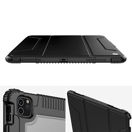 Чехол для iPad Pro 12.9 2018, 2020 гибридный Nillkin Bumper черный