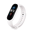 Сменный браслет для Xiaomi Mi Smart Band 5, 6 силиконовый белый