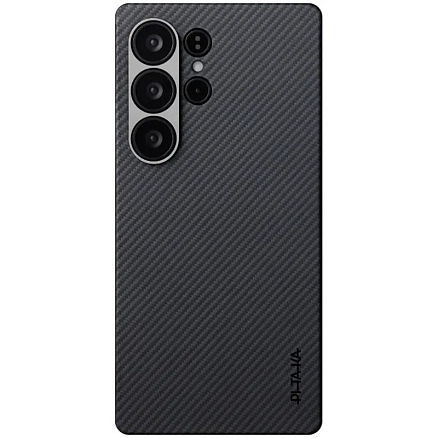 Чехол для Samsung Galaxy S25 Ultra гибридный Pitaka MagEZ 4 600D черно-серый
