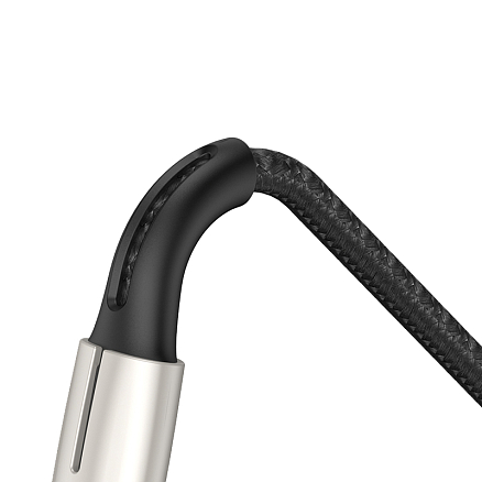 Кабель USB - MicroUSB для зарядки 0,5 м 4А плетеный Baseus Waterdrop (быстрая зарядка) черный