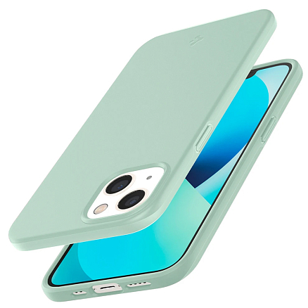Чехол для iPhone 13 mini пластиковый тонкий Spigen Thin Fit мятный