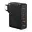 Зарядное устройство сетевое с USB и двумя Type-C входами 3А 100W и Type-C кабелем Baseus GaN2 Pro (быстрая зарядка QC, PD) черное 