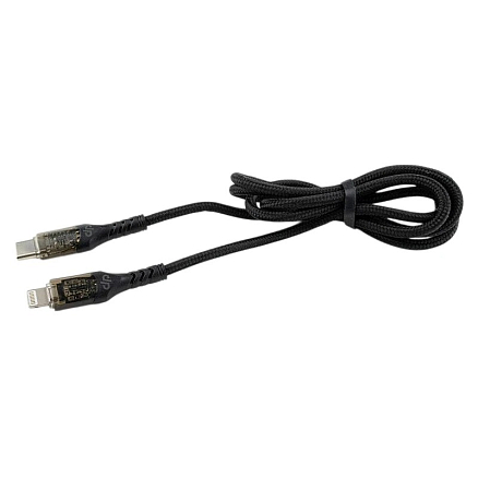 Кабель Type-C - Lightning для зарядки iPhone 1 м 27W Digitalpart 315 черный