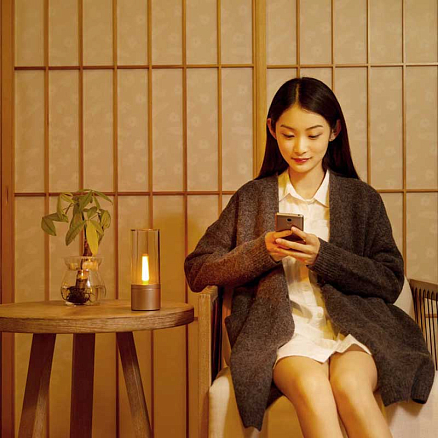 Светильник-ночник настольный беспроводной Xiaomi Yeelight Candela золотистый
