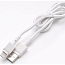 Кабель USB - Lightning для зарядки iPhone 1 м 3A плетеный Digitalpart LC-306 белый