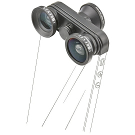 Объектив для iPhone 5, 5S, SE Forever SL-210 4-в-1: 2хFisheye, Wide-Angle, Macro черный