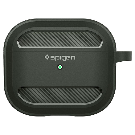 Чехол для наушников AirPods 3 гелевый Spigen Rugged Armor хаки