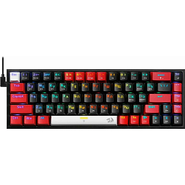 Клавиатура беспроводная Redragon Castor Pro 3 механическая с подсветкой игровая красно-черная