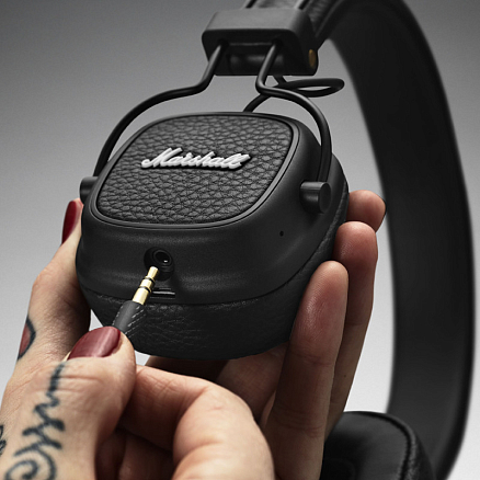 Наушники беспроводные Bluetooth Marshall Major III накладные с микрофоном черные