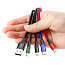 Кабель USB - Lightning, MicroUSB, 2 х Type-C 1,2 м 3.5A плетеный Baseus Rapid черный