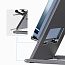 Подставка-держатель для телефона или планшета до 12,9 дюйма Baseus Foldable серая
