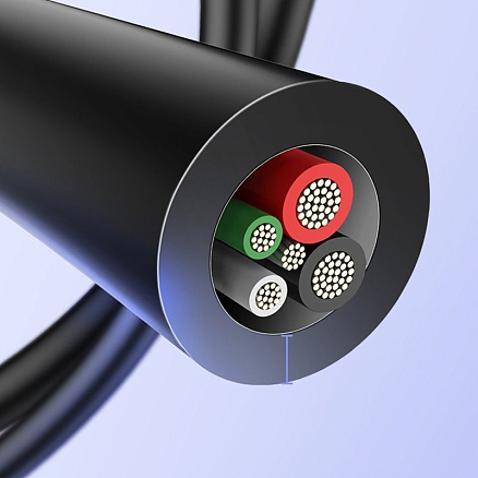 Кабель Type-C - USB длина 2 м 2.4A Ugreen US287-60118 (быстрая зарядка QC 3.0) черный