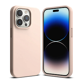 Чехол для iPhone 14 Pro Max гибридный Ringke Silicone розовый
