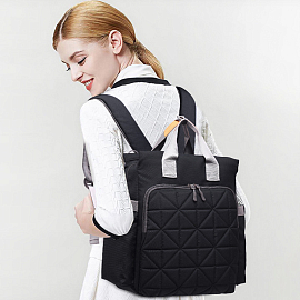 Рюкзак (сумка) Ankommling LD27 для мамы с отделением для бутылочек черный