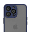 Чехол для iPhone 13 Pro Max гибридный VLP Matte Case матовый прозрачно-синий