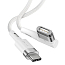 Кабель Type-C - MagSafe для зарядки Macbook длина 2 м 60W магнитный плетеный с L-образным штекером Baseus Zinc белый