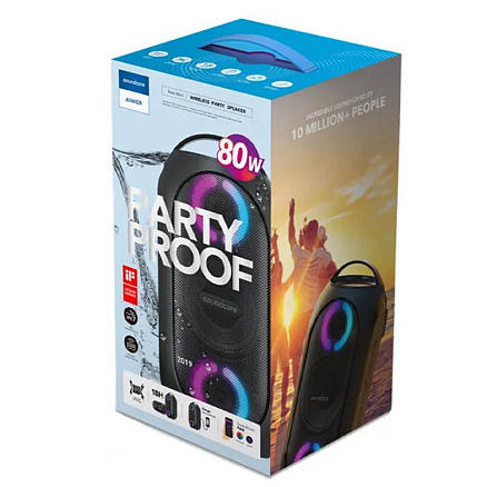 Портативная колонка Anker SoundCore Rave PartyCast для вечеринок черная