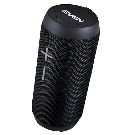 Портативная колонка Sven PS-210 с защитой от воды, FM-радио, USB и поддержкой MicroSD карт черная