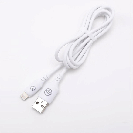 Кабель USB - Lightning для зарядки iPhone 1 м 2.4A Digitalpart LC-307 белый