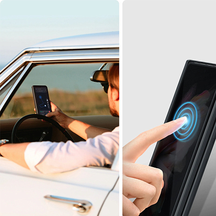 Защитное стекло на экран и пленка на корпус для Samsung Galaxy Z Fold 3 Spigen GLAS.tR черное