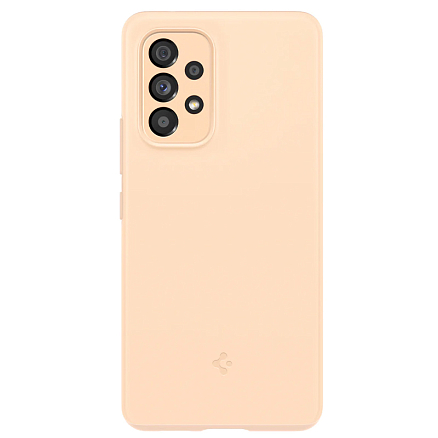 Чехол для Samsung Galaxy A53 пластиковый тонкий Spigen Thin Fit персиковый