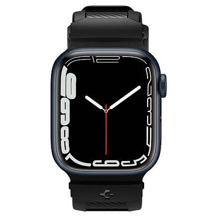 Ремешок-браслет для Apple Watch 38 и 40 мм гелевый Spigen Rugged Band черный