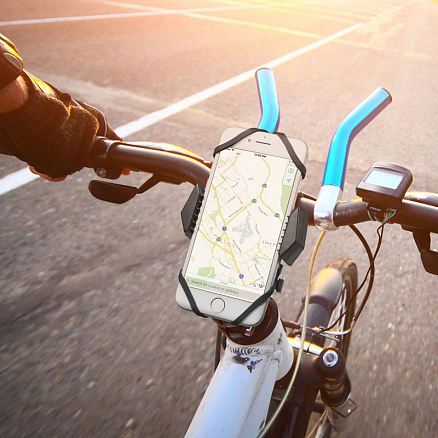 Велосипедный держатель для телефона до 6.5 дюйма на руль Spigen SGP A251 черный