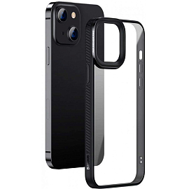 Чехол для iPhone 13 гибридный Baseus Crystal черный