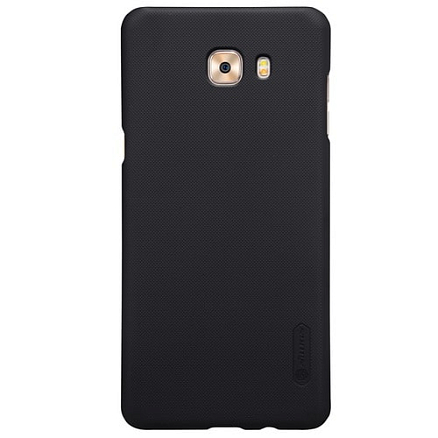Чехол для Samsung Galaxy C9 Pro пластиковый тонкий Nillkin Super Frosted черный