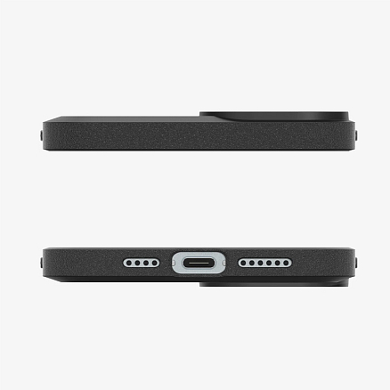 Чехол для iPhone 15 гелевый Spigen Core Armor MagFit матовый черный