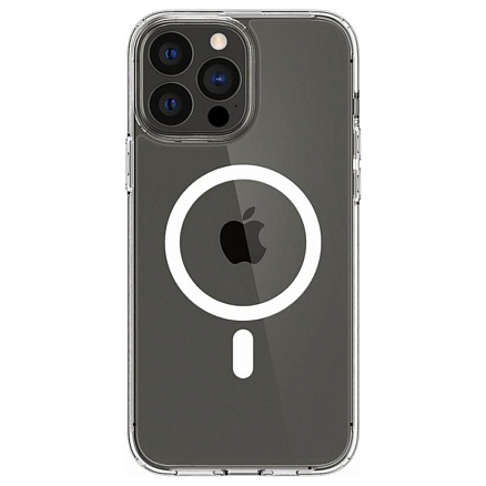 Чехол для iPhone 13 Pro Max гибридный Spigen Ultra Hybrid MagSafe прозрачно-белый